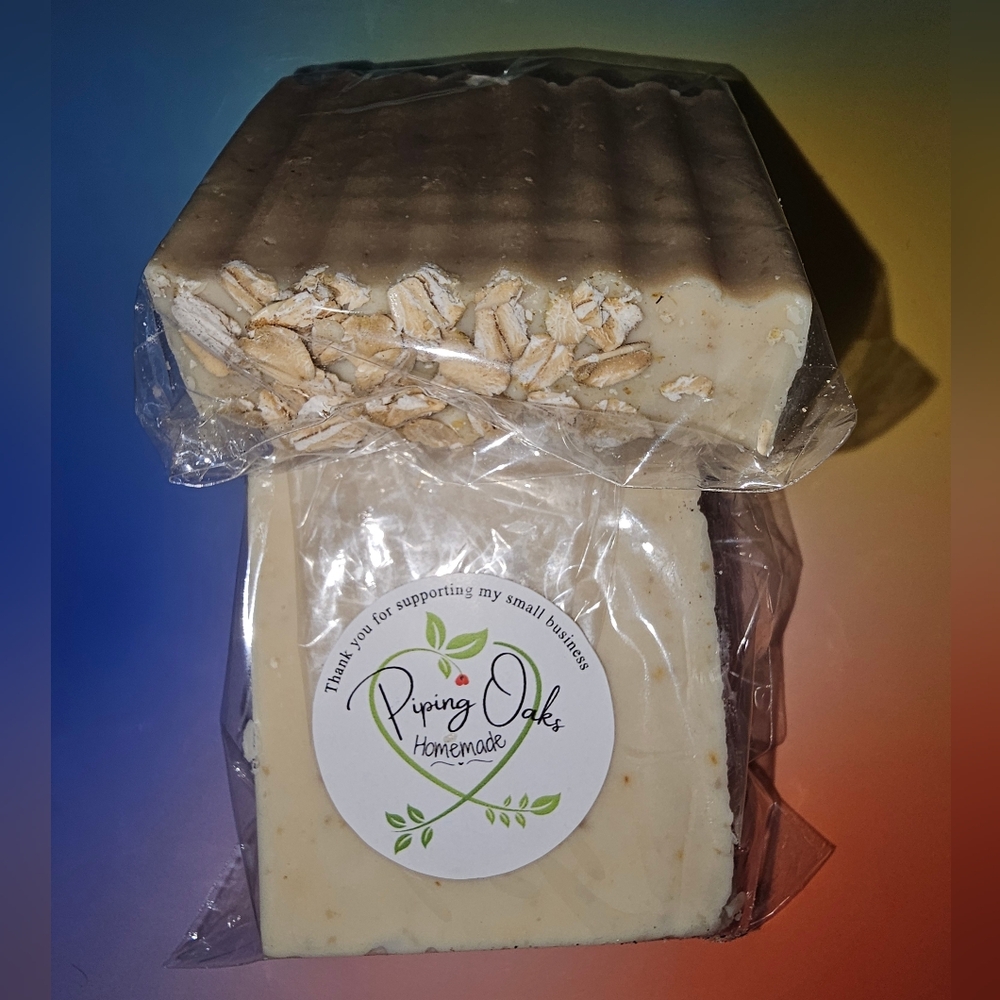 Honey & Oatmeal Homemade Goat Milk Soap